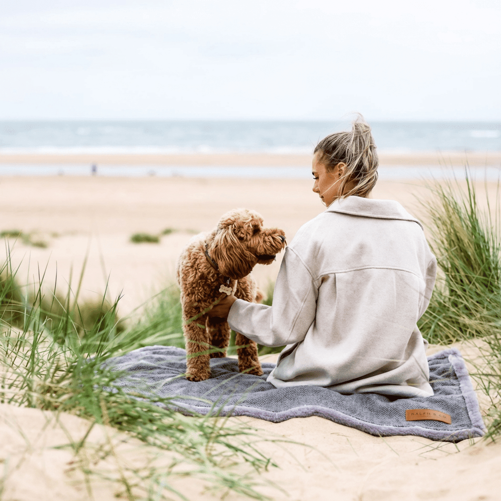 Luxury Washable Herringbone Dog Blanket | Balmoral