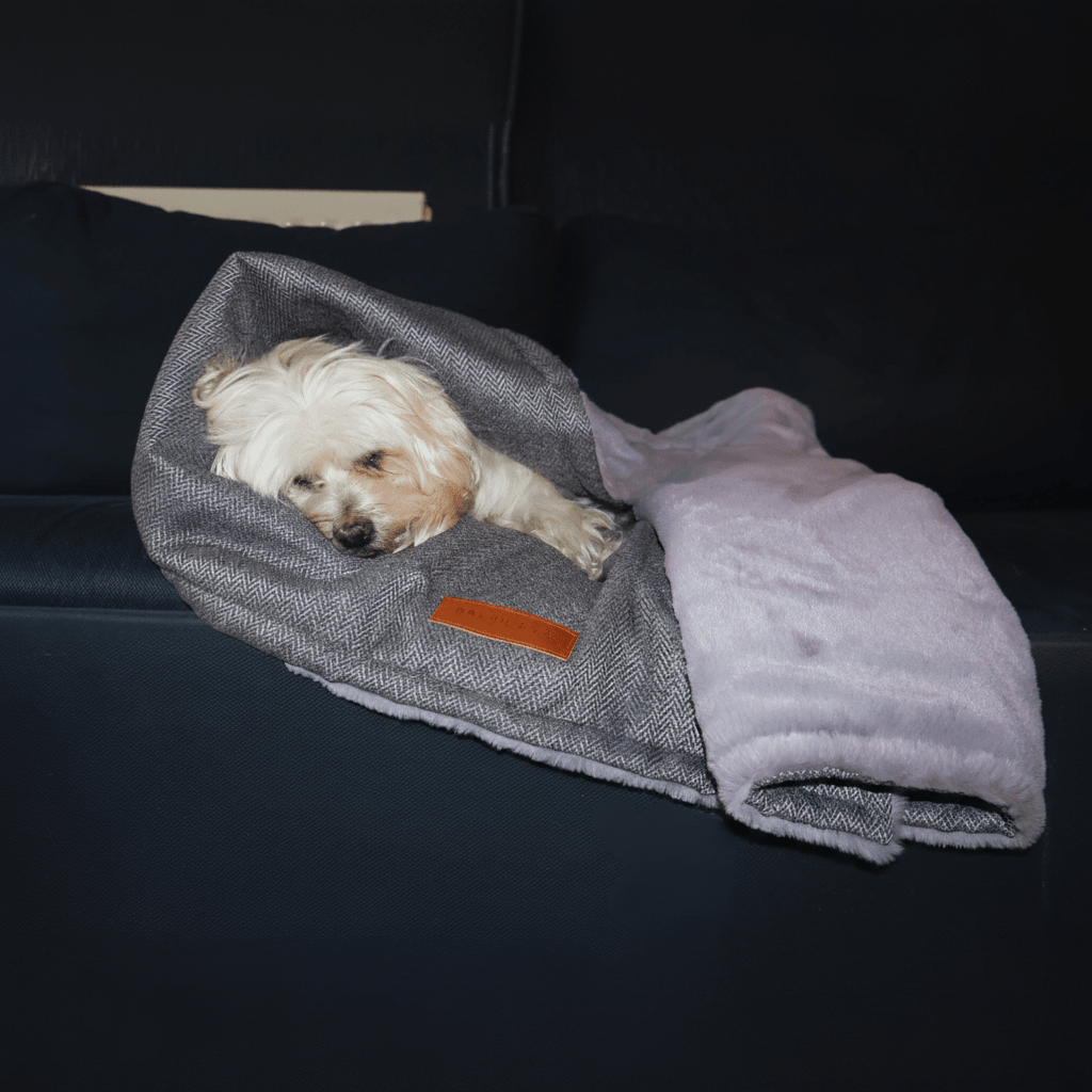 Luxury Washable Herringbone Dog Blanket | Balmoral