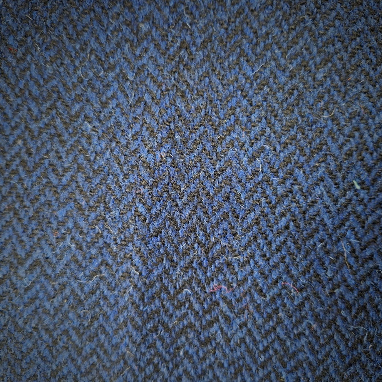 Midnight Blue Herringbone - Buckle Fastening Luxury Harris Tweed Dog Collar