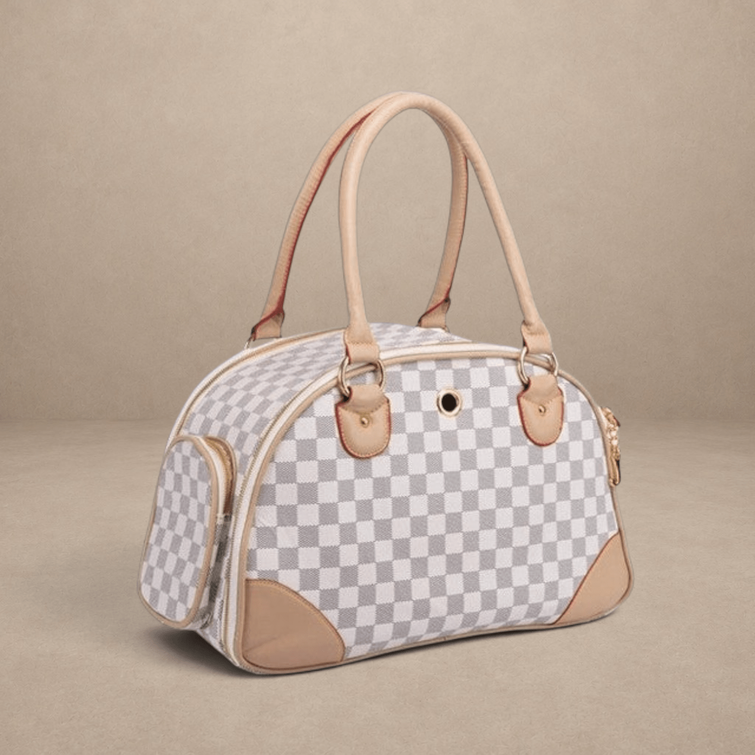 Outing convenient leather comfort pet bag travel carrier