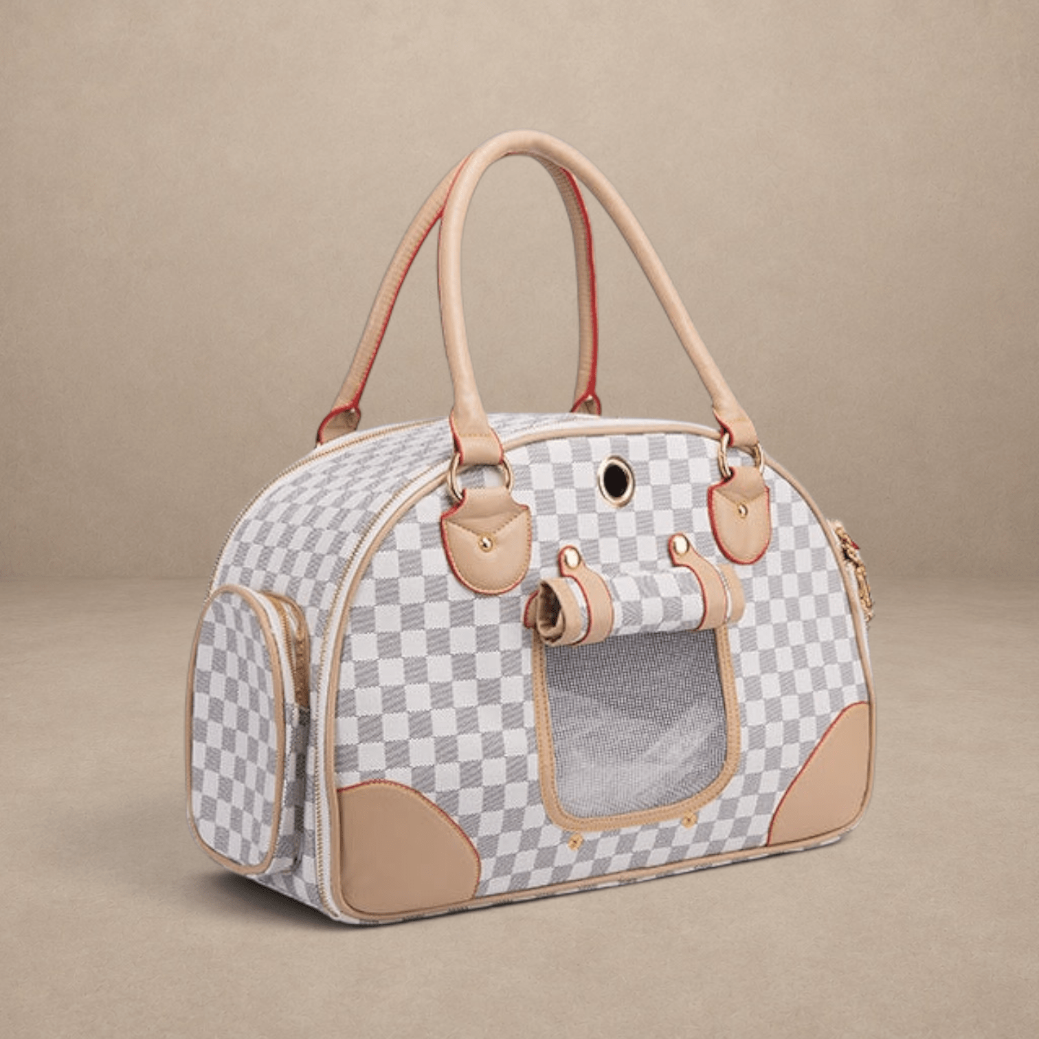 Outing convenient leather comfort pet bag travel carrier