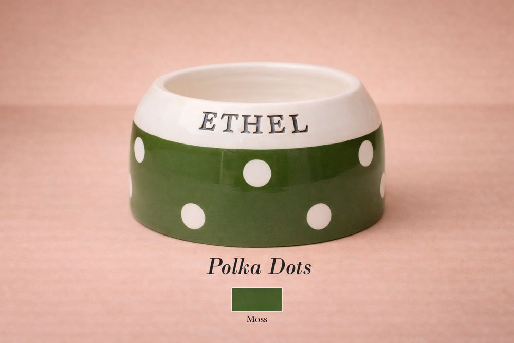 Personalised Ear - Free Cocker Spaniel Dog Bowl – Handmade Ceramic Bowl
