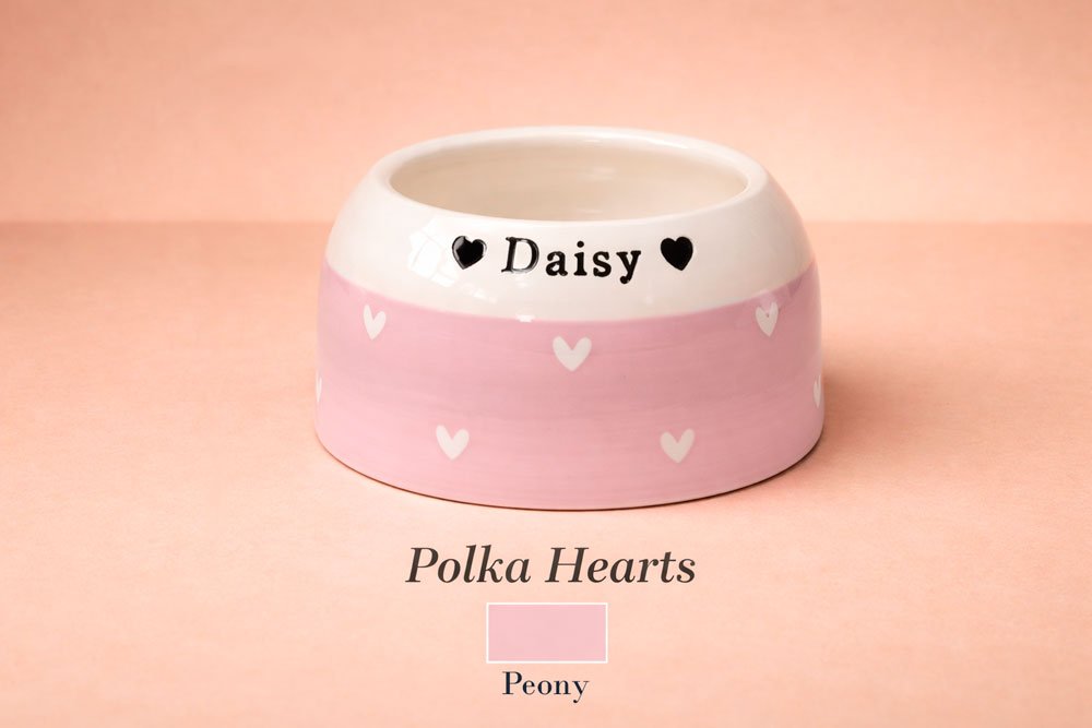 Personalised Ear - Free Cocker Spaniel Dog Bowl – Handmade Ceramic Bowl