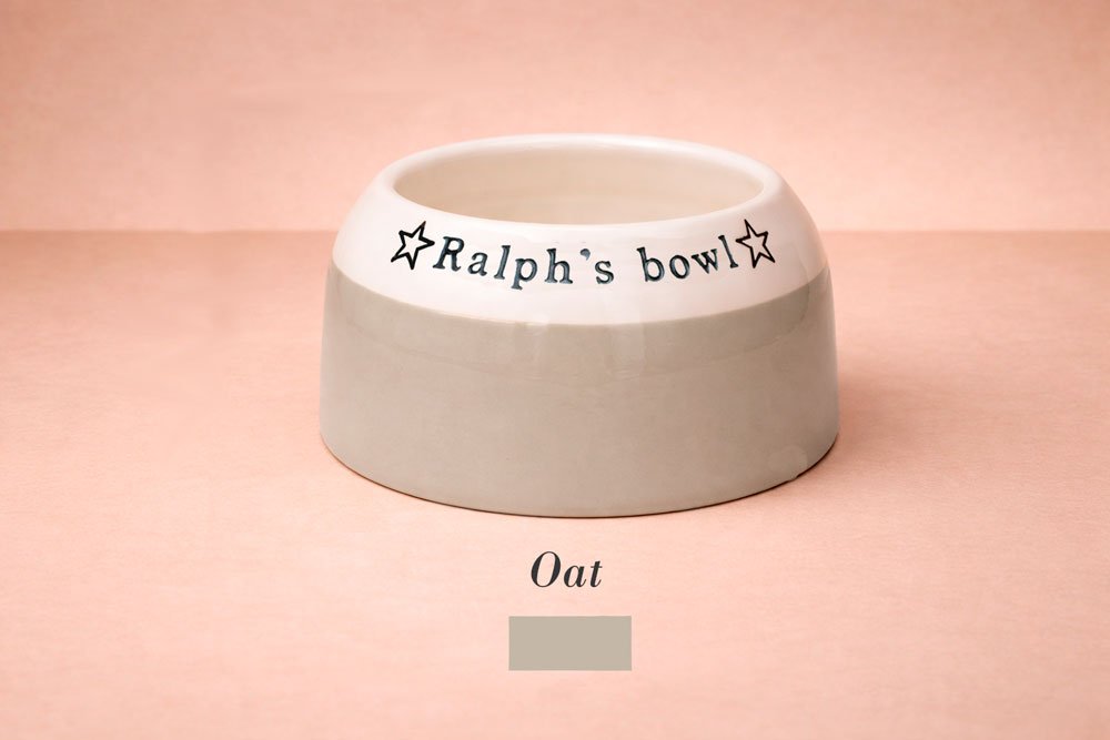 Personalised Ear - Free Cocker Spaniel Dog Bowl – Handmade Ceramic Bowl