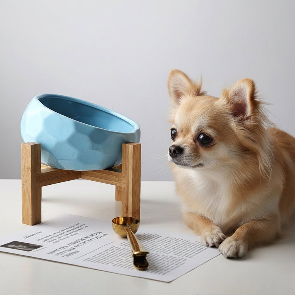 Pet bowl oblique mouth cat bowl food bowl dog bowl method bucket food bowl