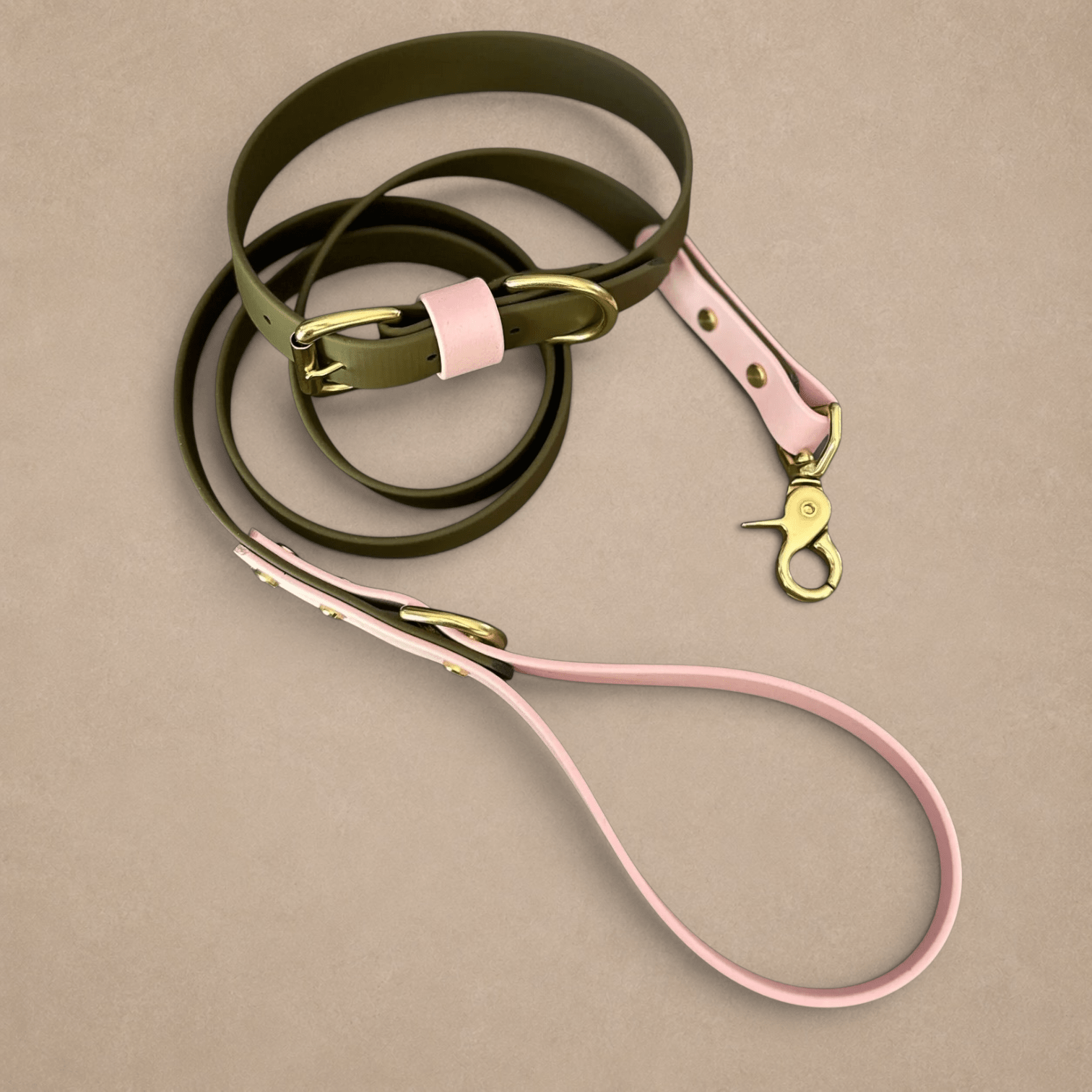 Petra Olive & Pastel Pink Colour Block Lead