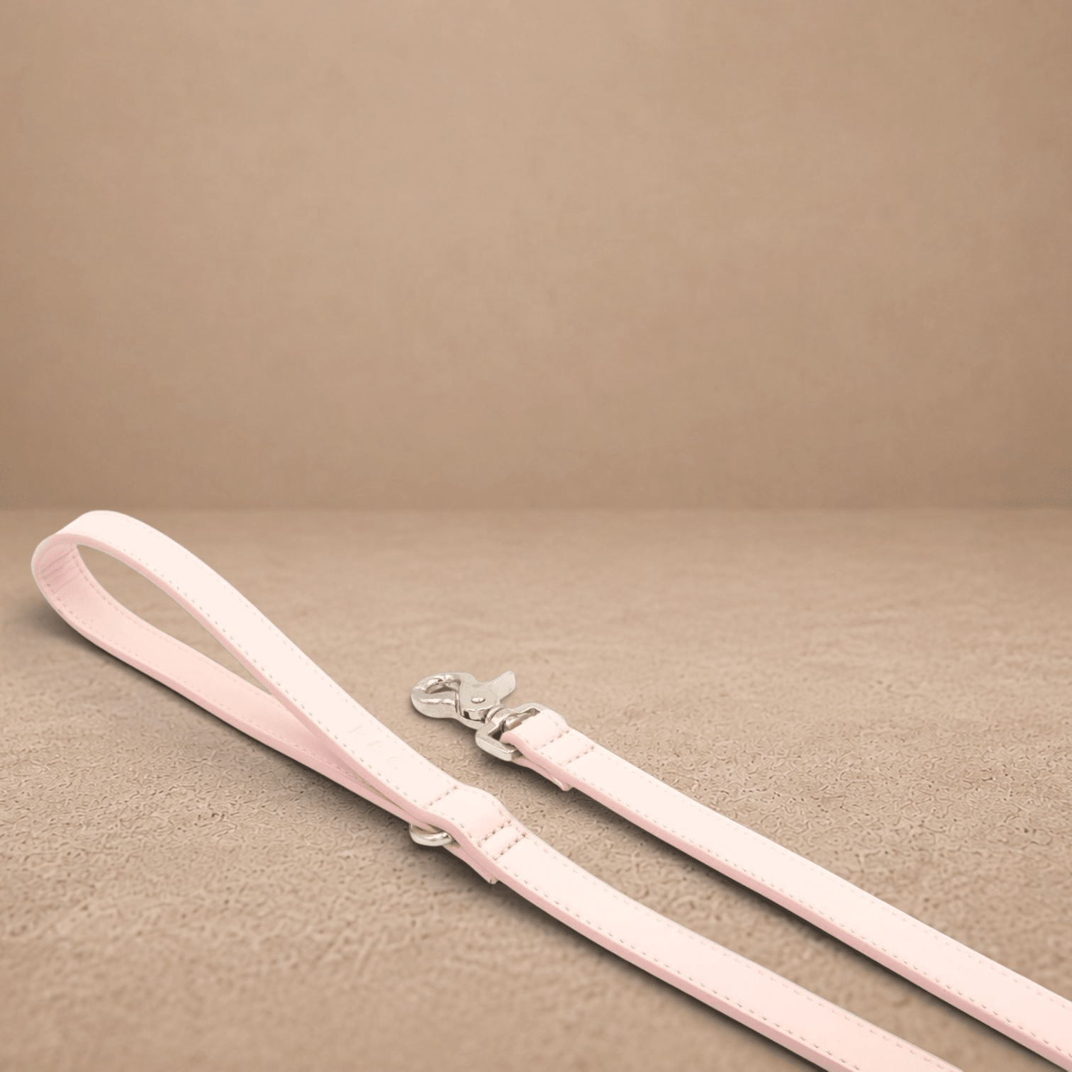 Pink Leather Dog Lead
