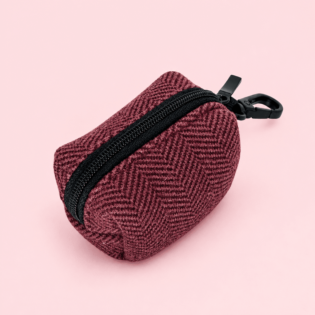 Poo Bag Holder - Berry Tweed
