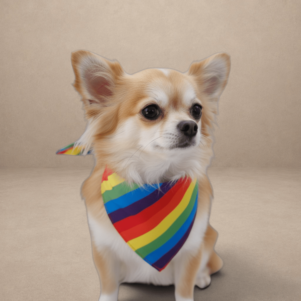 Rainbow Pride Dog Bandana – Celebrate Love & Diversity with Your Pup