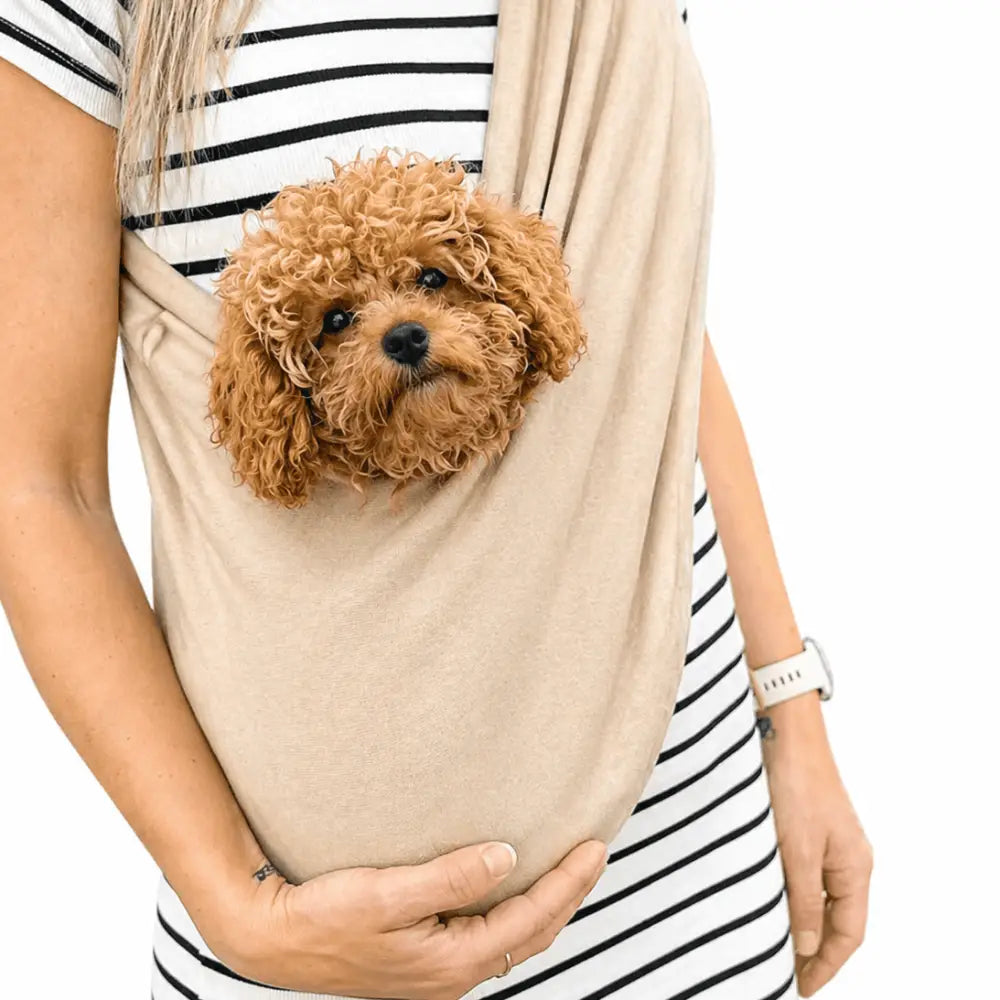 Standard Size Lite Jersey Dog Sling Carrier - Ready to Ship | Hugo and Ted
