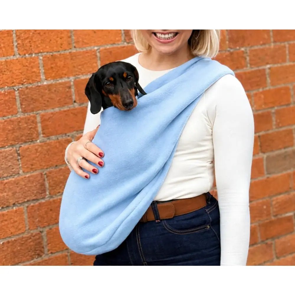 Ready to Ship - Standard Size Pastel Collection Fleece Dog Sling Carrier | Hugo and Ted