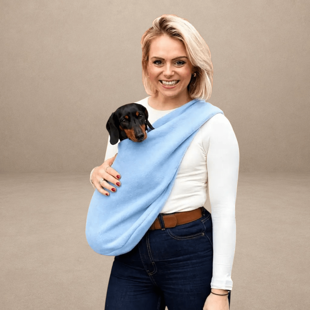 Ready to Ship - Standard Size Pastel Collection Fleece Dog Sling Carrier | Hugo and Ted