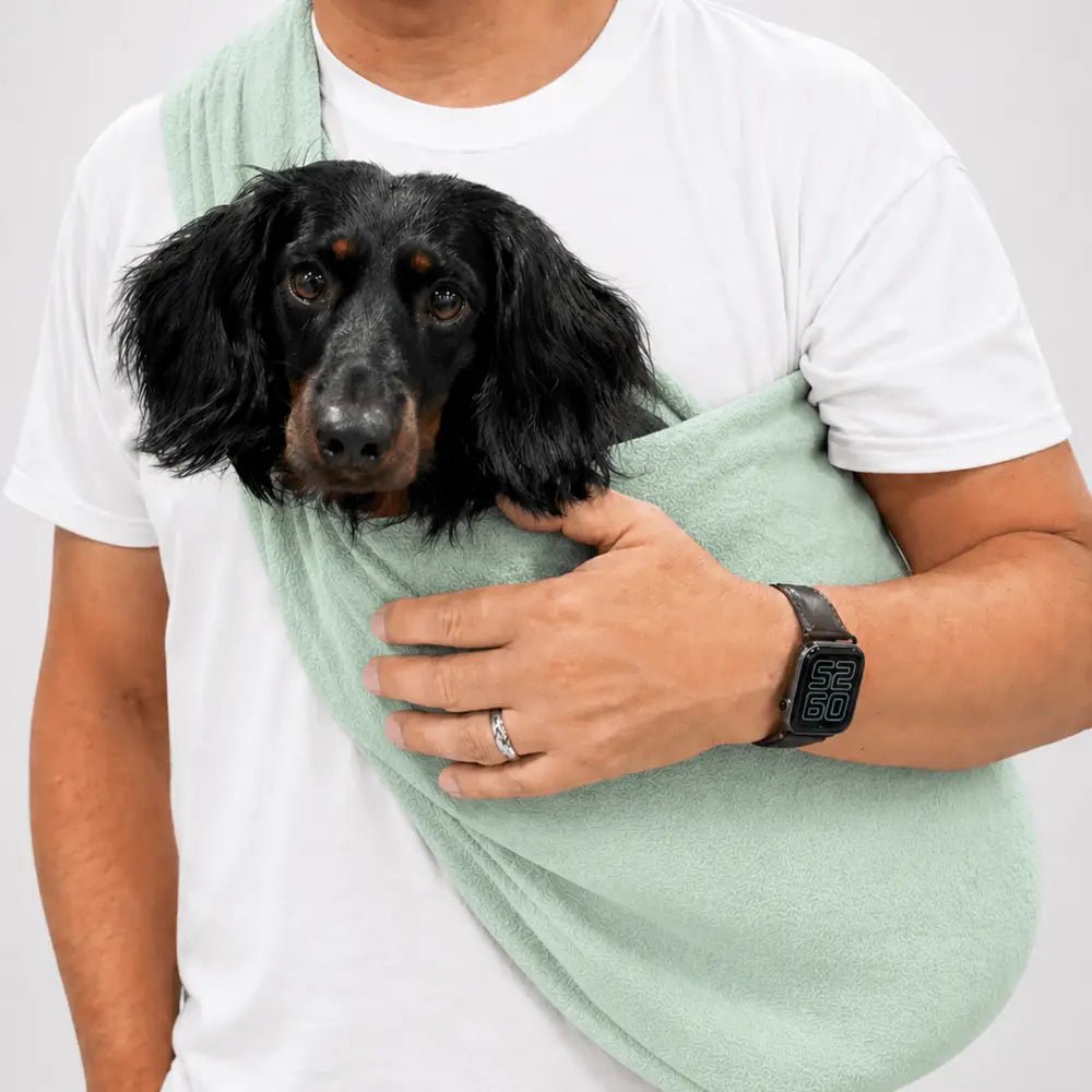 Ready to Ship - Standard Size Pastel Collection Fleece Dog Sling Carrier | Hugo and Ted