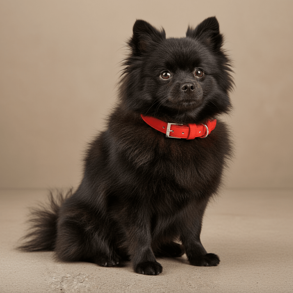 Red Leather Dog Collar