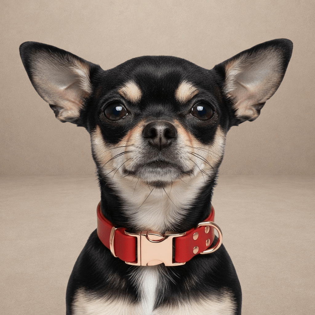 Red Waterproof Biothane Metal Clasp Dog Collar