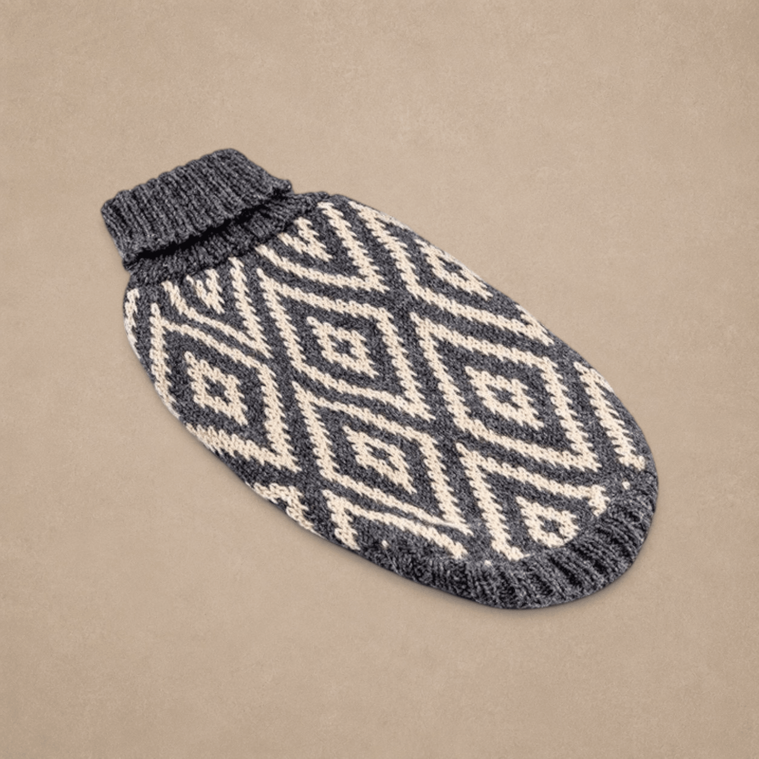 "Rhombus" Handmade Alpaca Wool Dog Jumper