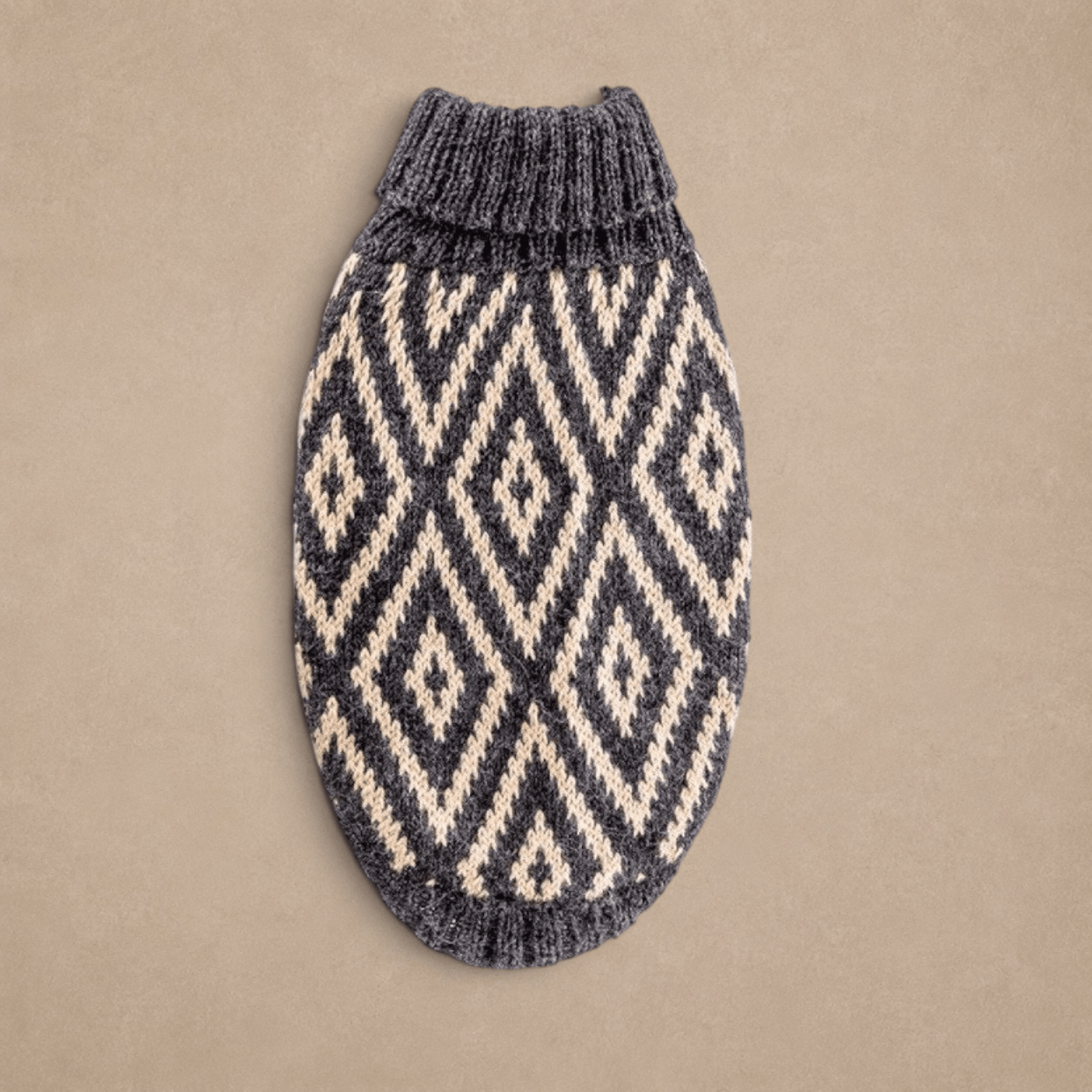 "Rhombus" Handmade Alpaca Wool Dog Jumper