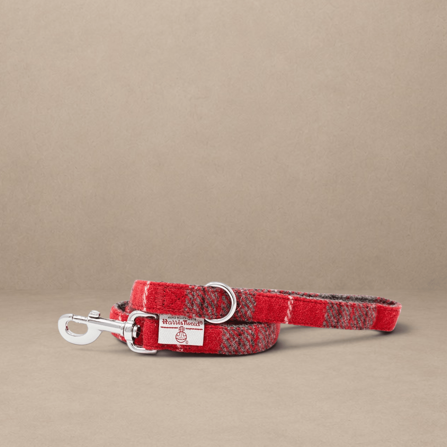 'Sammi' - Red & Grey Check Dog Harness
