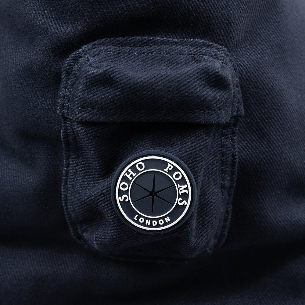Soho Poms Berwick Pet Carrier - Navy - Ideal for Dogs & Cats