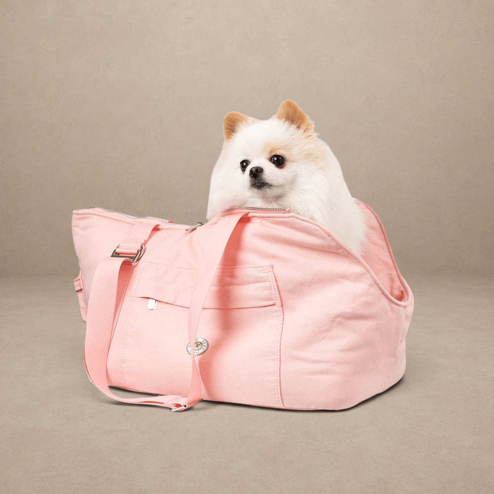 Soho Poms Berwick Pet Carrier - Pink Pepper - Ideal for Dogs & Cats