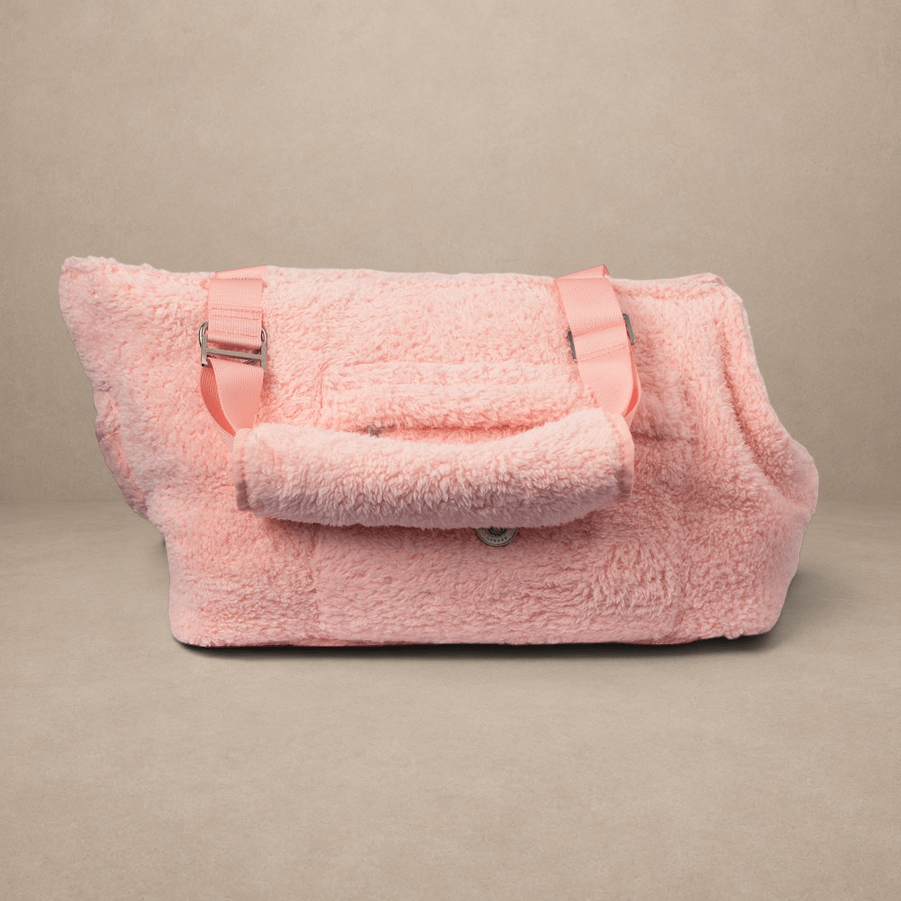 Soho Poms Carnaby Teddy Bear Carrier - Blush Rose