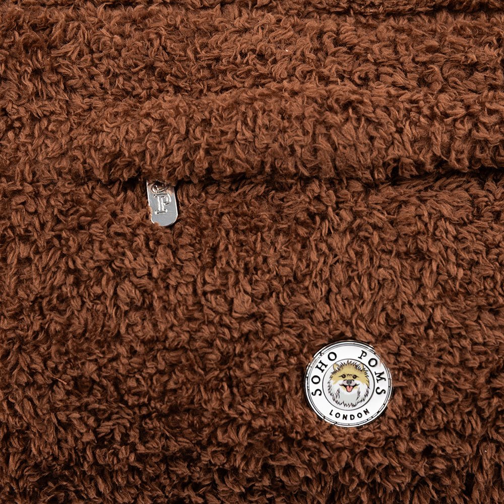 Soho Poms Carnaby Teddy Bear Carrier - Cocoa Bean