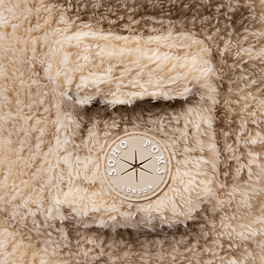 Soho Poms Carnaby Teddy Bear Carrier - Vanilla Cream