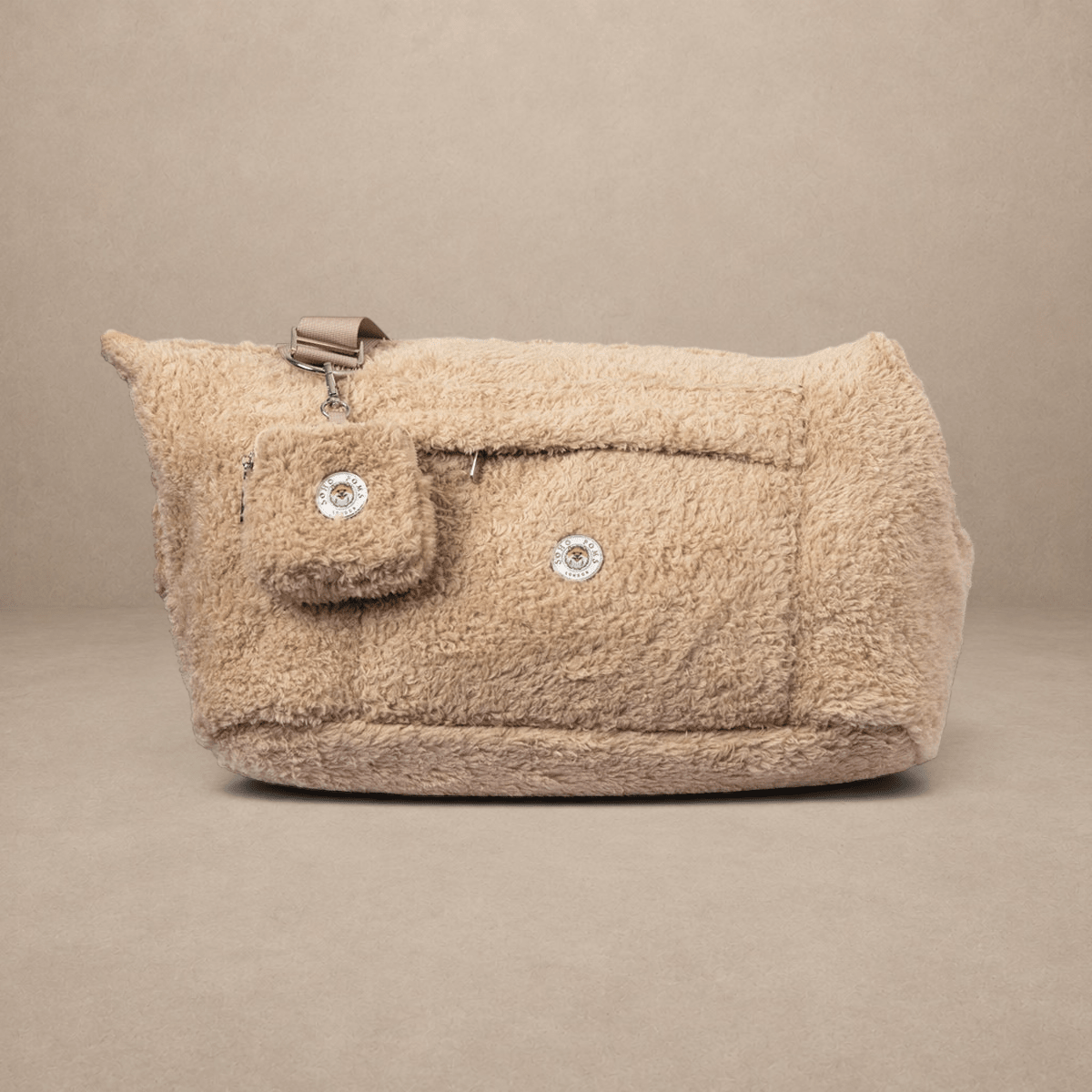 Soho Poms Carnaby Teddy Bear Carrier - Vanilla Cream