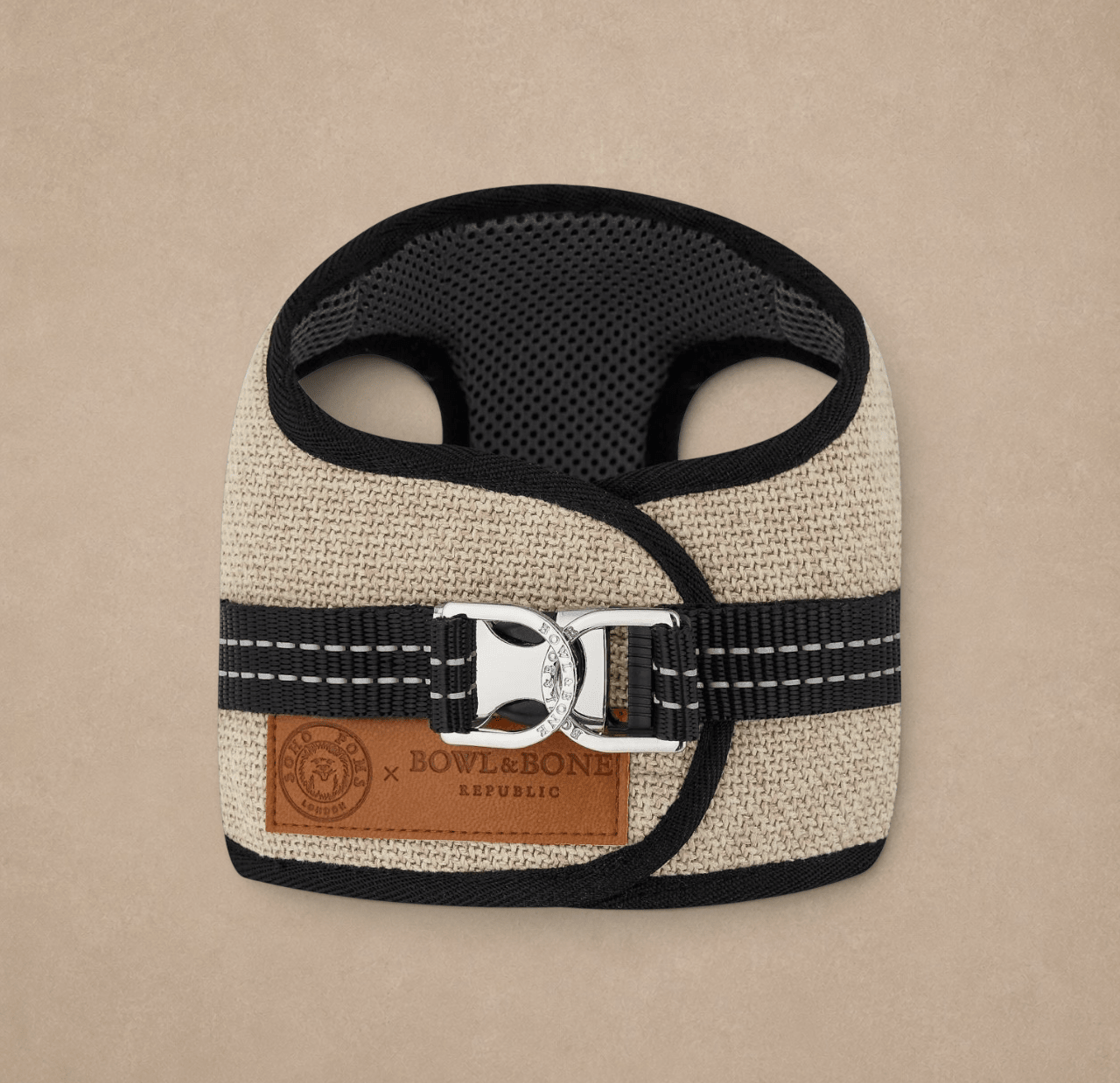 Soho Poms x Bowl & Bone Republic Mayfair Harness - Cream