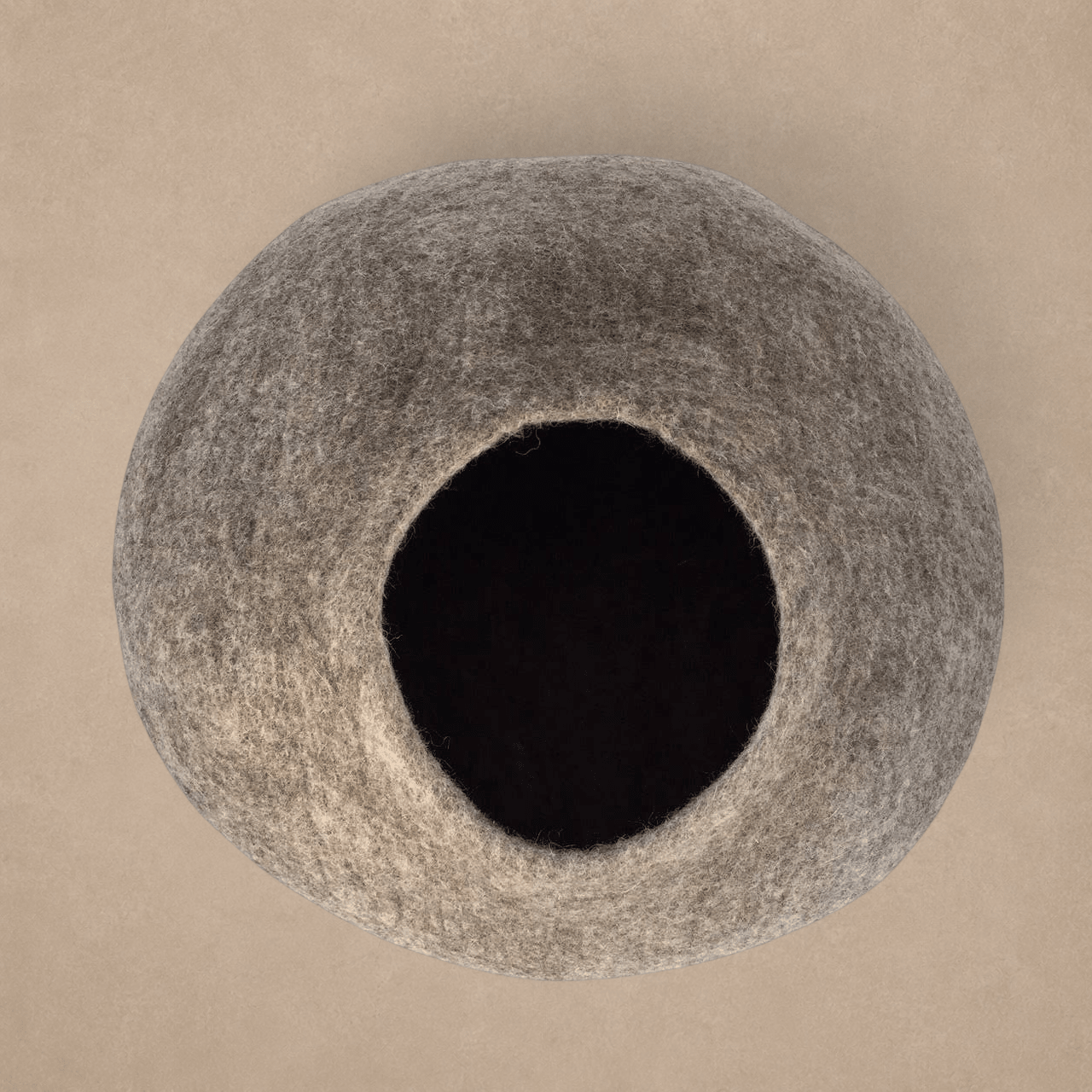 Solid Colour Wool Cocoon Basket