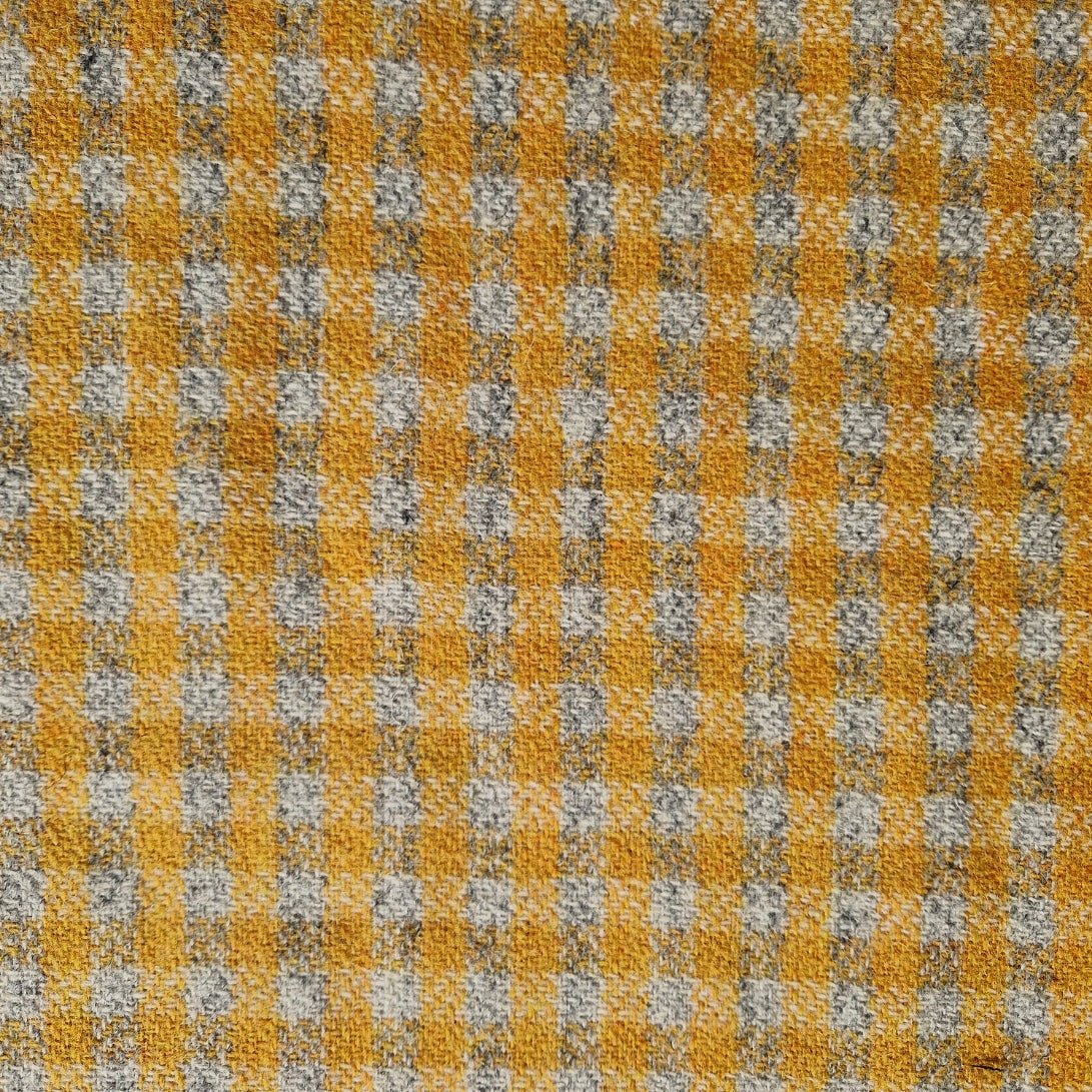 Sunflower Check - Buckle Fastening Luxury Harris Tweed Dog Collar