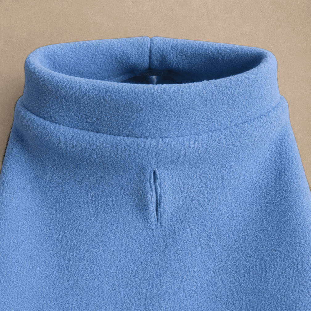 Tiny Toastie Water Repellent Fleece Dog Coat by My Chi and Me Dusky Blue