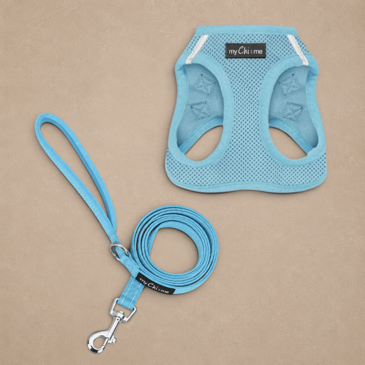 Tiny Trails Step In Air Mesh Puppy and Small Dog Harness Baby Blue