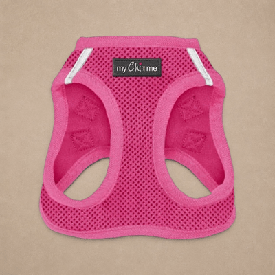 Tiny Trails Step In Air Mesh Puppy and Small Dog Harness Hot Pink