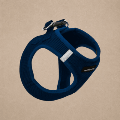Tiny Trails Step In Air Mesh Puppy and Small Dog Harness Navy
