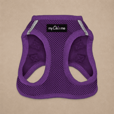 Tiny Trails Step In Air Mesh Puppy and Small Dog Harness Purple