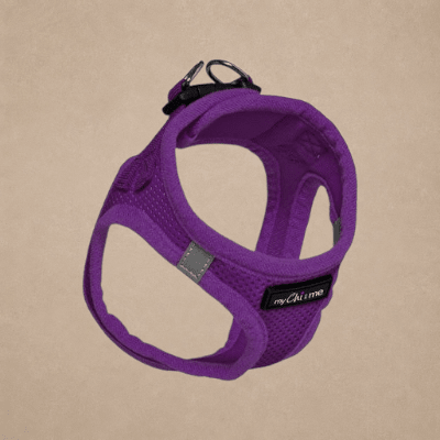Tiny Trails Step In Air Mesh Puppy and Small Dog Harness Purple