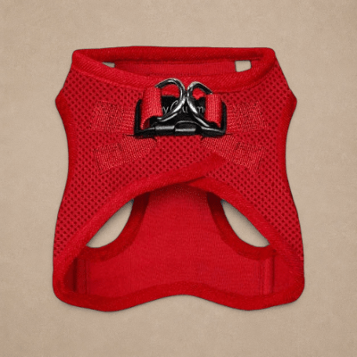 Tiny Trails Step In Air Mesh Puppy and Small Dog Harness Red